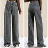 Осенняя уличная одежда, свободные джинсовые джинсы, модные однотонные джинсы, повседневные брюки с высокой талией, модные женские джинсовые брюки Pantalon 29284