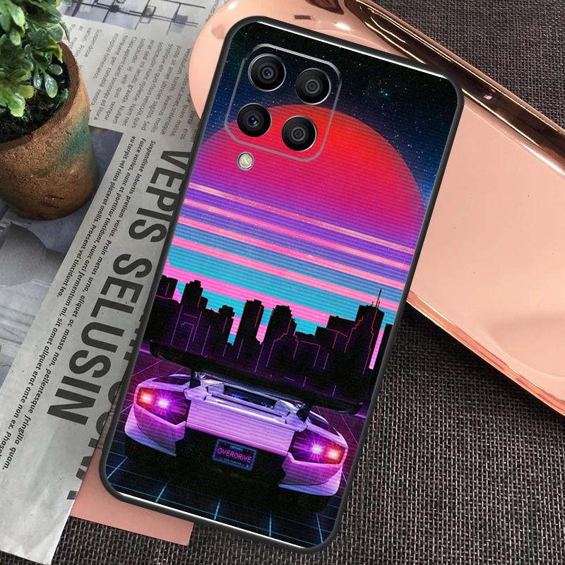 Неоновый Ретровейв 80-х Винтажный Чехол-Арт для Samsung Galaxy M20 M15 M55 M31s M51 M21 M11 M13 M33 M53 M52 M32 M12 M14 M34 M54