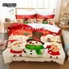 Christmas Snowman Duvet Cover Set, Fashion Bedding Set, Soft Comfortable Breathable Duvet Cover, For Bedroom Guest Room Decor