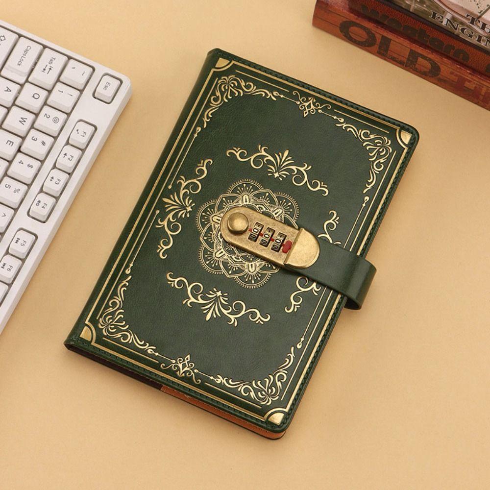 Flower Cover Diary Writing Pads A5  100Sheets Personal Notebook Journal Notebook With Lock  Work