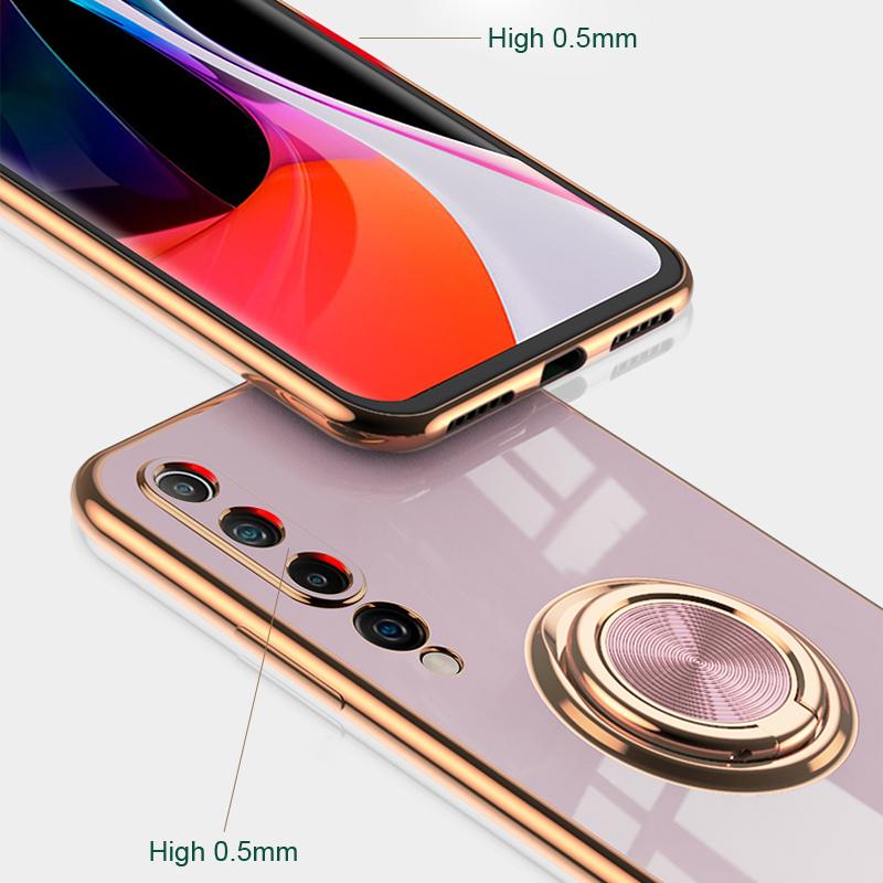 Силиконовый чехол с покрытием для Xiaomi Mi 10T Pro 11 Redmi Note 10 Pro Max 10S 10Pro Note10 S, мягкие чехлы с рамкой и кольцевым держателем