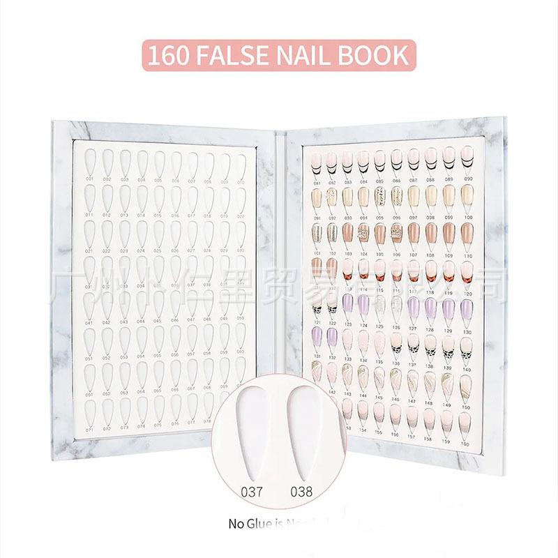 Альбом для демонстрации цветов нейл-арта: Книга образцов 160 цветов для лака и геля