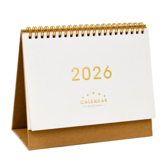 Настольный календарь 2026 года в ретро-стиле, из плотной бумаги, планер для управления временем, для дома, офиса, школы, планировщик ежедневного расписания