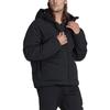 adidas Сплошной цвет на молнии с капюшоном, пуховик, мужская верхняя одежда, черный HN9930