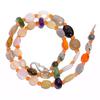 Natural Moonstone Carnelian Rose Quartz Gemstone Beads Necklace 17" UB-4613 UB-4613