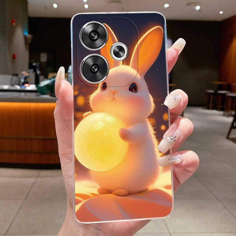 Чехол для телефона Redmi Turbo 3 / Poco F6 Роскошный Дракон Милый Крутой Мальчики Девочки Мягкий Силиконовый Задний Чехол Прозрачный ТПУ Корпус