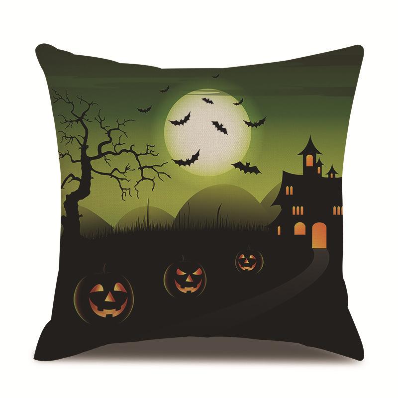 Хэллоуин Льняная Наволочка Наволочка с Принтом