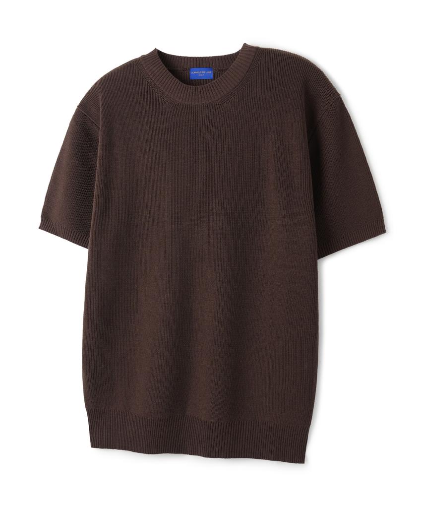 ALVINCLO [Deluxe] Hazzi Round Short Sleeve Knit Dlx1516 (4 Colors)