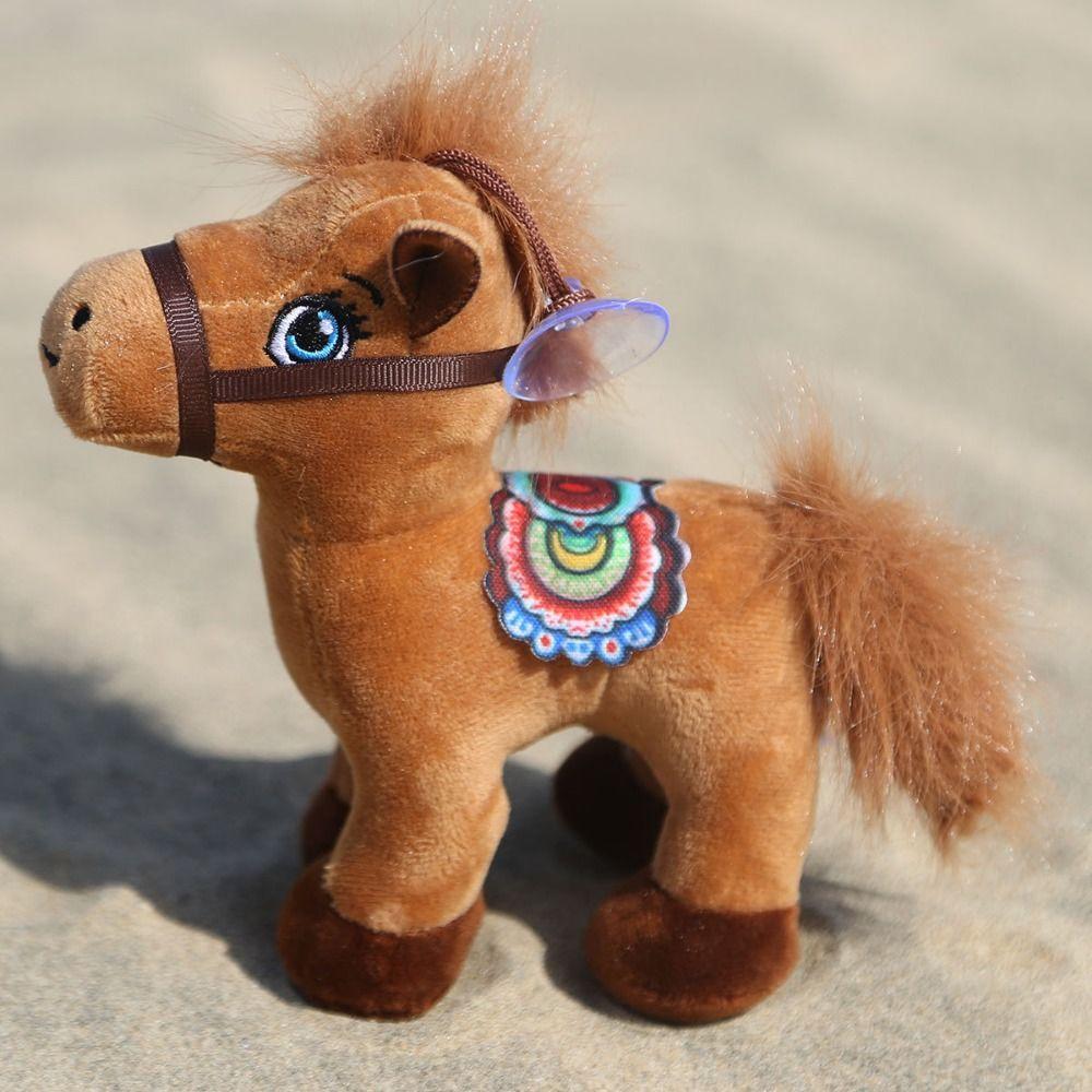 Cute Horse Plush Doll Toys Soft Mini Horse Keychain Backpack Pendant