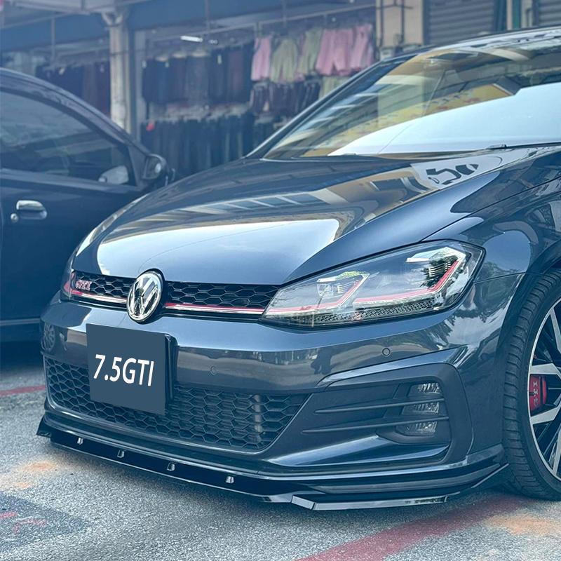 For Volkswagen Golf MK7.5 GTI GTD 2017-2020 MAXTON Style Car Front Bumper Lip Spoiler Splitter Front Lip Spoiler Cap Tuning
