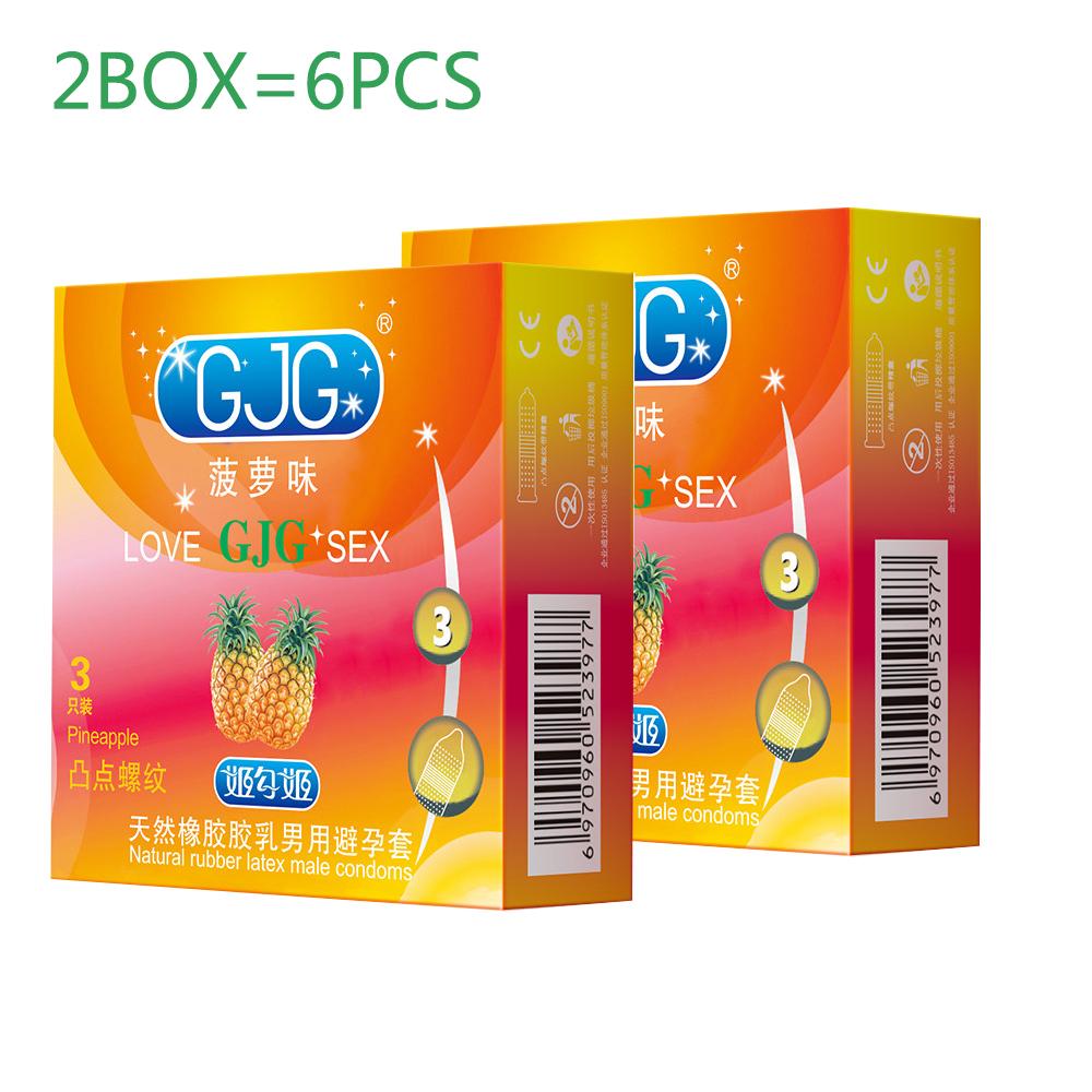 Ультратонкий презерватив со смазкой, презерватив из натурального латекса, 52 мм, со вкусом ананаса, шишка, безопасный секс-продукт для мужчин
