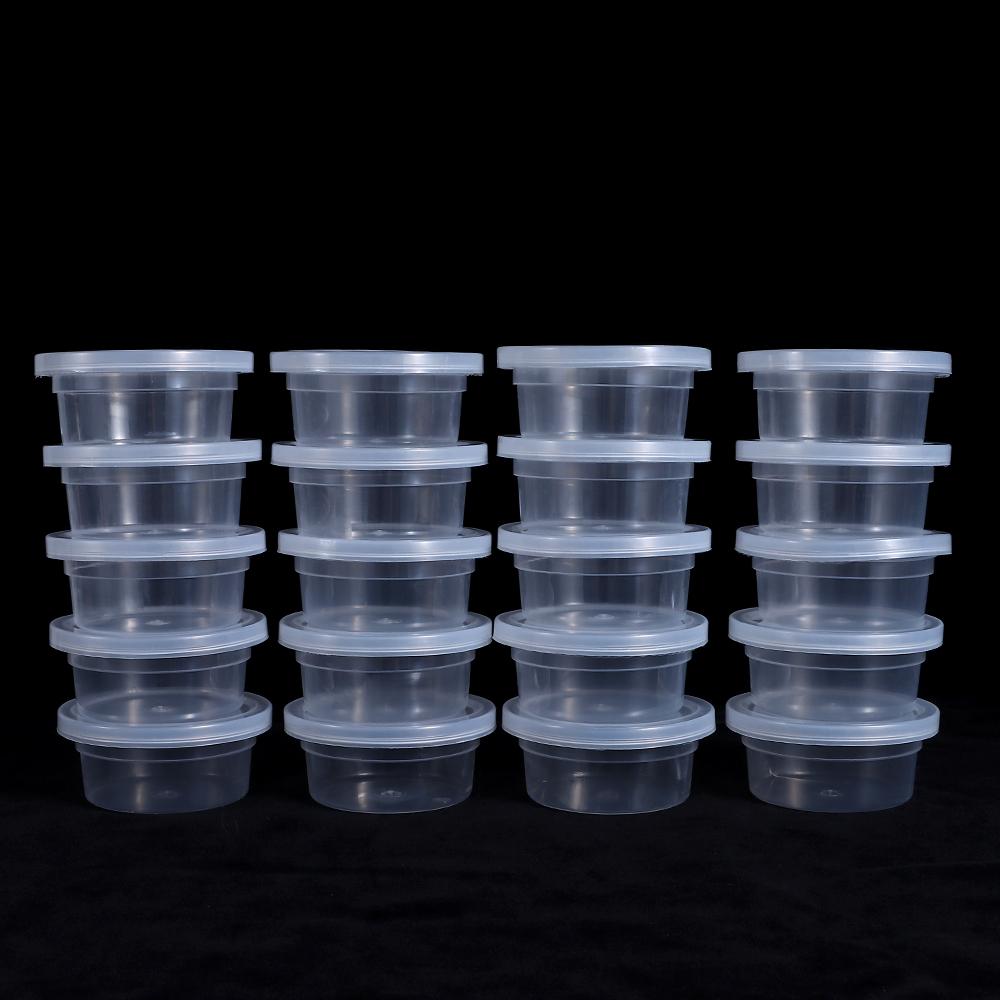 3/20PCS Home Plastic Bin Sundries Box Foam Container Ball Cup Clay Storage With Lids