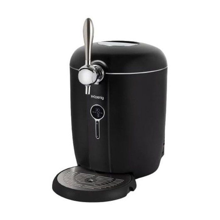 Tireuse a biere HKoeNIG BW1688 - Capacité 6L - Température réglable 3°C a 12°C 6 - Compatible tous fûts - Noir