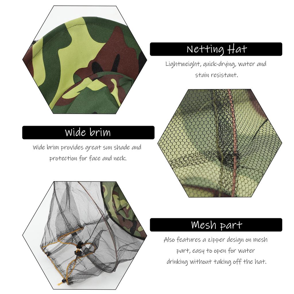 2 шт. Сетка от мошек Шляпа-вуаль в виде улья Сетчатая защита лица Шапочка-резинка Антимоскитная Пчеловодство