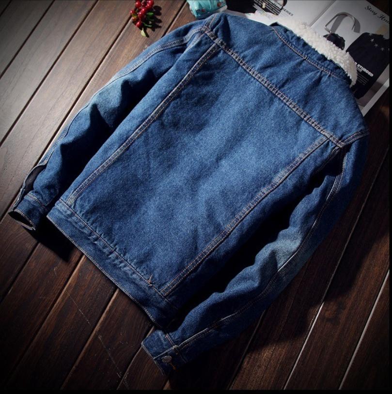 2022, Новые, Зима, Плюшевые, Флис, Джинсовая, Куртка, Мужская, Тонкий, Плюс, Бархат, Сохранять, Тепло, Куртка, Зима, Пальто, S-3XL