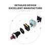 VaneAims 22MM FXB38 Пластиковая светодиодная ручка-переключатель, поворотный переключатель, мгновенный/фиксируемый, 2/3 положения, 10A, выключатель питания ВКЛ/ВЫКЛ, подсвечиваемые переключатели4