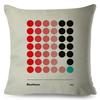 Nordic Polyester Throw Pillow Case for Sofa Minimalist Color Block Double Print Cushion Cover Decor Bauhaus Modern Pillowcase