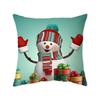 Santa Claus Snowman Holiday Pillow Case Gift Sleeper Sofa Bedroom Bedside Imitation Super Soft Pillow Back Pillow Case