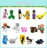 Набор из 16 строительных блоков на тему Minecraft для украшения торта и набор для создания фигурок своими руками