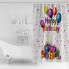 С Днем Рождения Красочные Шары Занавески для душа Водонепроницаемые Занавески для ванной Домашний декор Современная Роскошная Занавеска для ванной