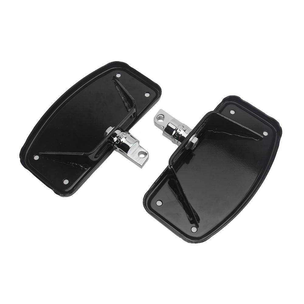 Motorcycle Adjustable Black Front Rear Passenger Floorboard Mount-Style Foot Rest Floorboards For Harley 883 Dyna Electra Glide