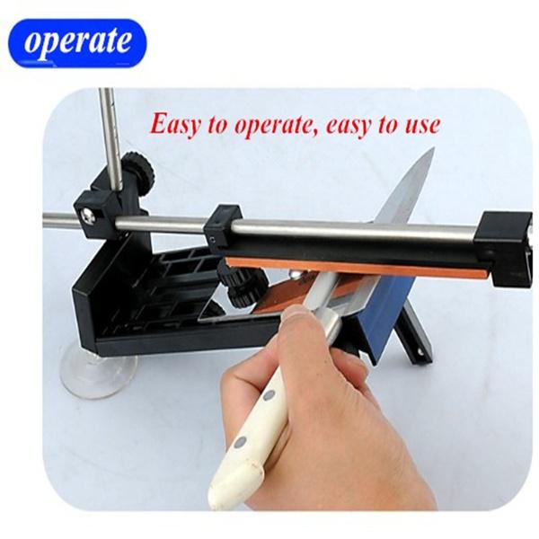 Профессиональная точилка для ножей, кухонная система заточки, фиксированный угол с 4 камнями