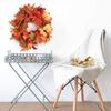 5.7FT Fall Maple Leaf Garland Artificial Autumn Foliage Garland Harvest Hanging Vine Garland Decoration with Sunflowers for Thanksgiving Fireplace