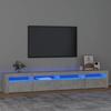 VidaXL TV Stand with LED Lights Entertainment Center Storage Media Console Living Room Furniture Home 3152725