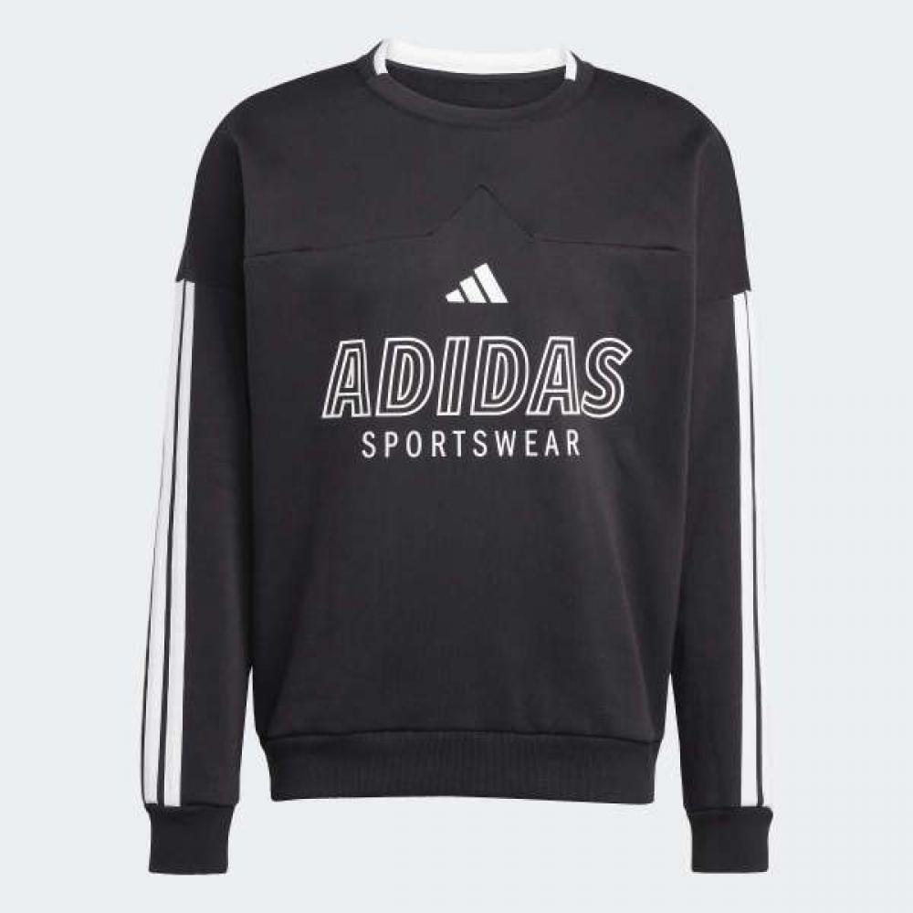 adidas Унисекс Флисовая Толстовка Черная House Of Tiro