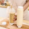 Condiment Dispenser Squeeze Sauce Bottle Big Capacity Reusable Condiment Container Double Head Kitchen Tool for Liquids Sauces