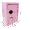 Kid Coin Bank Digital Combination Lock Security Money Saving Box with Coin Slot Key Pink