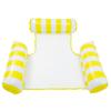 Inflatable Floating Bed New Swimming Pool Hammock Foldable Stripe Floating Drainage Upper Clamp Net Lying Chair Inflatable Float