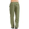 Large Size Men's Casual Trousers Linen Pocket Fashion Beach Trousers Trousers Processing Hundred Straight Trousers