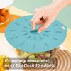 5Pcs Silicone Food Lid Set Leakproof Multi-Size Covers for Bowls Pots Skillets Heat-Resistant Microwave Oven Safe Frying Pan Lid