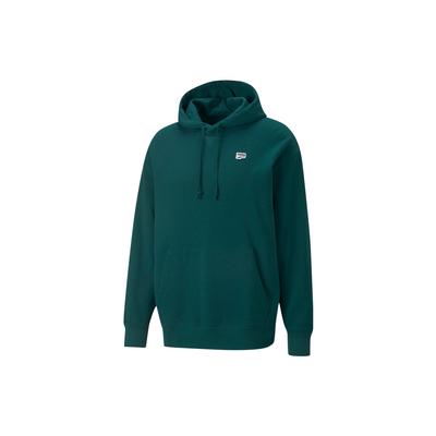 Puma Спортивная толстовка с капюшоном и нашивкой с логотипом Solid Color, мужские топы, зеленый 537750-24