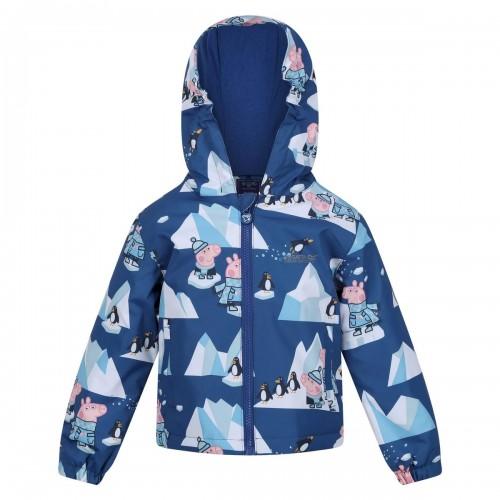 Regatta Childrens/Kids Muddy Puddle Peppa Pig Winter Scene Padded Waterproof Jacket