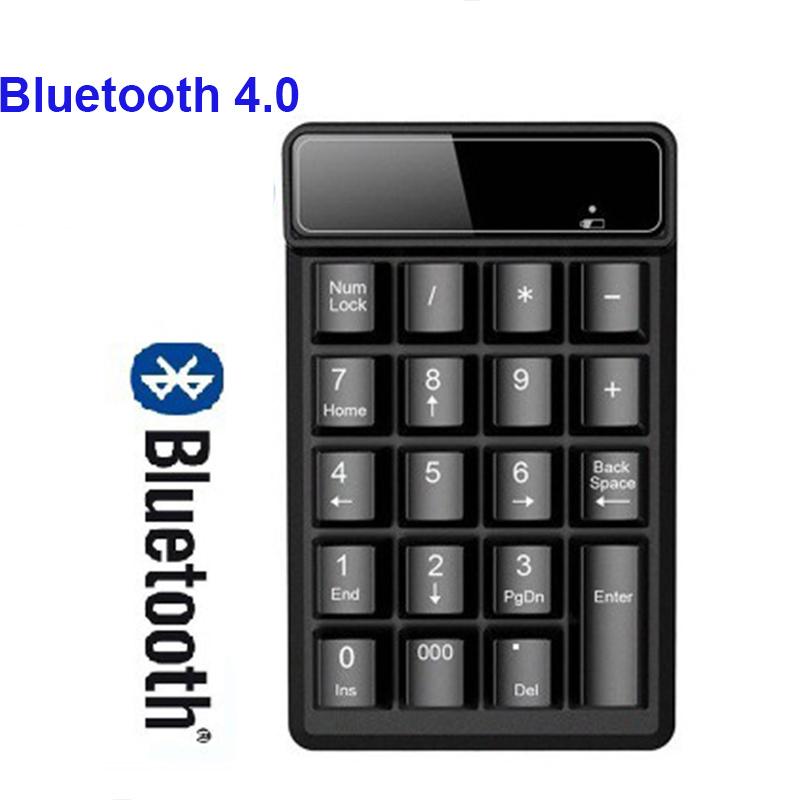 Wired / Wireless Digital Keyboard Waterproof 19-Key Financial Accounting Numeric Keypad for Laptop PC Desktop