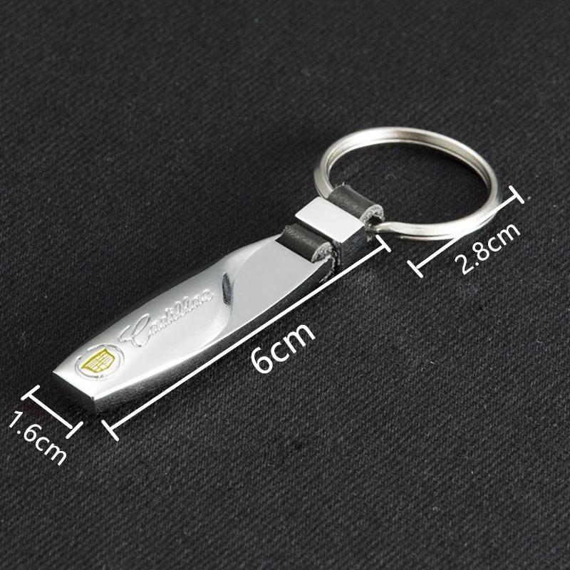 Metal Car Key Chain Keyrings Buckle for Cadillac CT4 CT5 CT6 ATS XTS XT4 XT5 XT6 Escalade SRX BLS Seville Styling Accessories