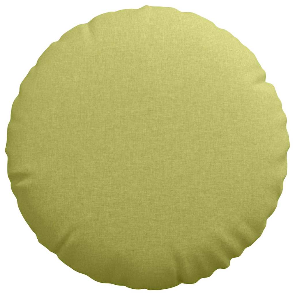 Seat Cushion Set 2 pcs Light Green Ø50 x 19 cm Fabric