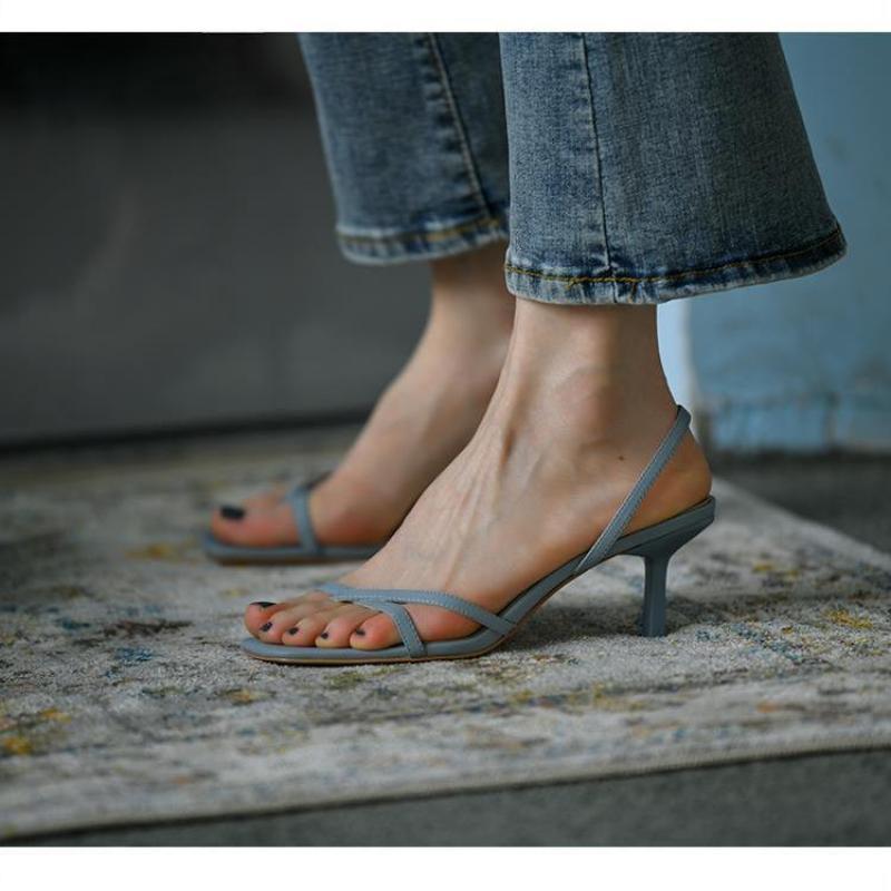 Women Sandals Open Toe Ladies Sandal Summer Elegant Woman Shoes with Low Heels Casual Female Sandalia Thin High Heels