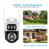 5G Dual-Band HD Night Vision PTZ WiFi Surveillance Camera with Dual Lenses