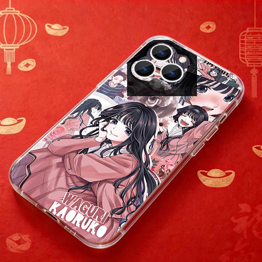 АНIME Kaoruko W-Waguri Прозрачный чехол для телефона подходит для iPhone 11 12 13 14 15 16 17 Pro Max Plus X XS XR SE E Mini Защитный чехол
