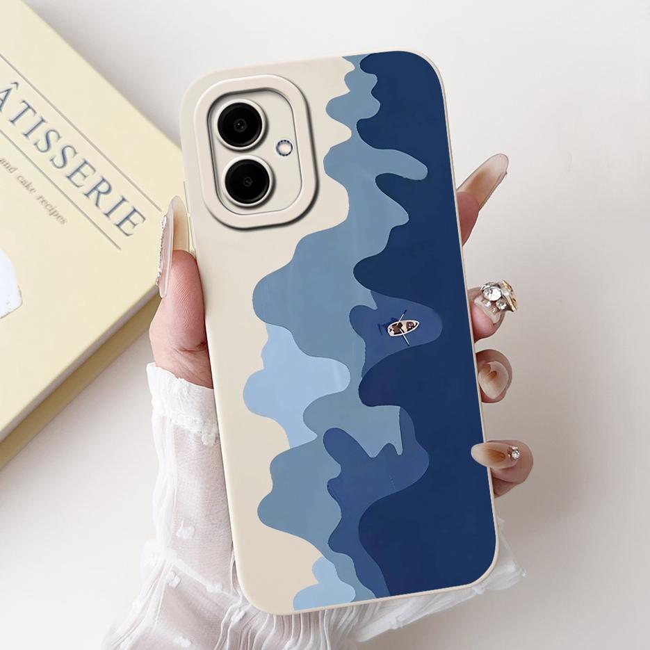 For Samsung Galaxy A06 4G Case SM-A065F Luxury Candy Painted Cover Soft TPU Phone Case For Samsung A06 A 04 05 Galaxy A05 Fundas