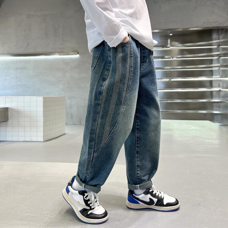 Джинсы Mumu House для мальчиков, весенние, ретро, из денима