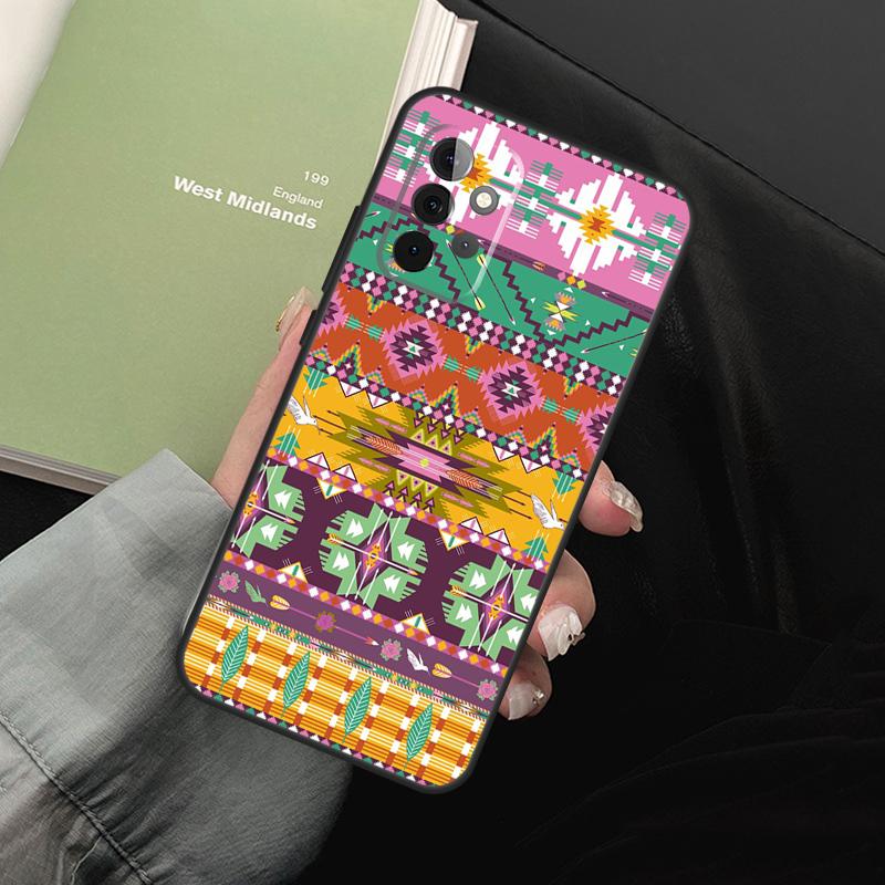 Кочевой Boho в индейском племенном стиле, бесшовный, для Samsung Galaxy A05 A06 A36 A26 A16 A54 A34 A14 A22 A32 A52 A55 A35 A15 A53 A13 A56 Чехол