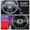 ARG1 3D Metal alloy Car Steering Wheel Badge Emblem steer wheel sticker Decal Car Styling For HONDA CIVIC HR-V XR-V URV FREED STEPWGN