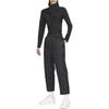 Nike Спортивные брюки Therma-FIT Tech Pack, однотонные, с высокой талией, стеганые, теплые, свободные, из хлопка, женские, черные DQ6962-010