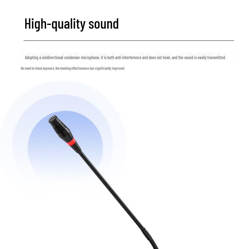 HDCON HT-M420B Wired Delegate Gooseneck Conference Microphone (CN version)