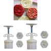 Hand-Pressure MoonCake Molds Flower Character Cookie Stamps MoonCake Maker MidAutumn Festival DIY Cookie Pastries Tool