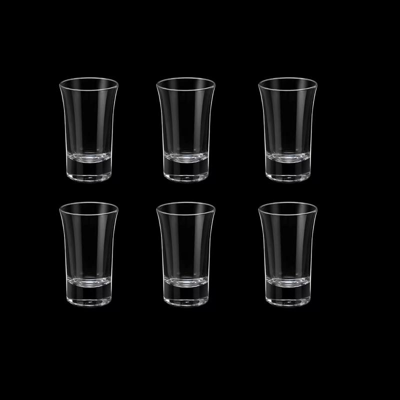 50 мл Виски Бокалы для иностранного вина Вечеринка Прозрачная рюмка для ликера Набор из 6 штук Рюмка Мини Толстодонная рюмка-пуля Праздничные подарки